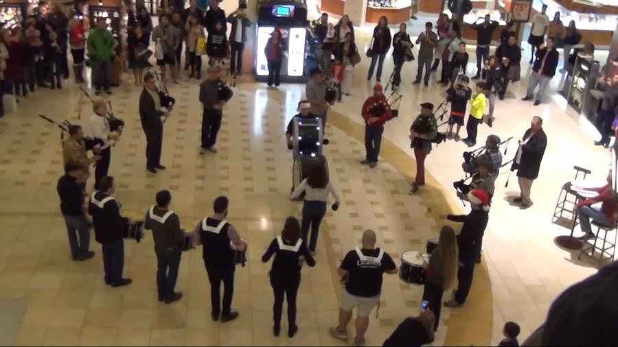 Bagpipe Flash Mob